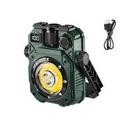 AWJUWHBJ Solar Camping Light Inspection Lamp With Base Work Light Rechargeable Flashlight For Car Repair Emergencies For Outdoor Hiking Tent