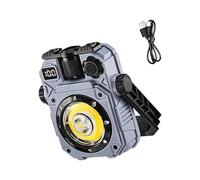 AWJUWHBJ Solar Camping Light Inspection Lamp With Base Work Light Rechargeable Flashlight For Car Repair Emergencies For Outdoor Hiking Tent