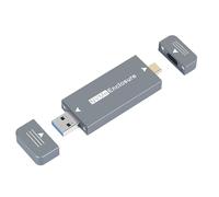 AWJUWHBJ Toolless 2230 NVMe Enclosure Double USB Port Aluminum Chassis 10Gbps Transfer Speed Solid Disk Storage Adapter