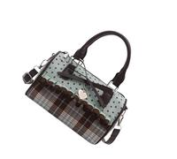 AWJUWHBJ Women's Stylish Top Handle Purse With Dot Pattern Bows Accent Modern PU Handbag Roomy Casual Shoulder Bag Fashion Bows Accent Casual Handbag