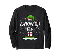 Awkward Elf Squad Xmas Family Matching Group Christmas Elf Long Sleeve T-Shirt