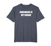 Awkward is My Brand T-Shirt, Men's Big and Tall, Heather Blue, 2X Tall