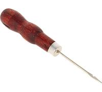 Awl with Hook - Awl with Wooden Handle - Leather Working Awl