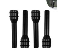 awlbed 4 PCS Car Interior Door Lock Knob Pull Pin Cover, Metal Anti-Scratch Anti-Rust Safety Door Latch, Modified Personalized Door Lock Status Button Decorative Cover, Universal for Cars (Black)