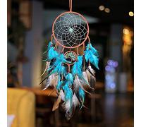 AWLEE Dream Catchers Tree of Life with Handmade Feather Blue Dreamcatcher for Kids Boys Bedroom Wall Hanging Decor Nursery Wall Art Ornament Craft Decoration