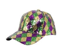Awlsyj Sequin Baseball Cap for Women Girls Trucker Hat Sun Hat Golf Visor Hat Sparkly Bling 80s Party Hat for Hip Top Beach Travel