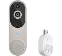 Awlve Safe Doorbell - SafeDoorbell - The Smarter Way To Protect Your Home Original, Remote Two-Way Talk, Smart Doorbell for Home Use (M50-beige)