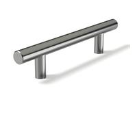 AwmnSrman Kitchen Cupboard Handles Silver 1 Pack 96 mm(3,78 inch) Hole Center, Brushed Finish Stainless Steel Installation of Holes