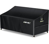 AWNIC 2 Seater Outdoor Sofa Cover Waterproof, Garden Bench Cover 190 cm | Breathable Fade Resistant 420D Oxford Fabric Heavy Duty Windproof UV resistant air vents