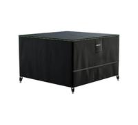 AWNIC Fire Pit Cover Waterproof, 84x84x61CM Square Firepit Covers Windproof Heavy Duty Outdoor Firepit Covers with Air Vent for Garden Fire Pit