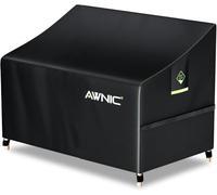 AWNIC Garden Bench Covers Waterproof Outdoor 2 Seater Bench Covers 134x70x60/88cm, 420D Oxford Fabric Heavy Duty Patio Bench Covers with Air Vents Waterproof Windproof Tear Resistant Anti-UV