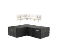 AWNIC Garden L Shaped Sofa Covers Waterproof, Patio Rattan Corner Furniture Cover, Outdoor L Shape Sectional Covers 215 (Left) x 270 (Right) x 71 cm