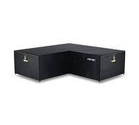 Awnic L-Shaped/Corner Sectional Outdoor Sofa Cover, Heavy-Duty, Waterproof, Black