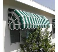 Awning Canopies Manual Retractable Awning, Curved Roofing Rain Shelter Window door Awnings Uv-resistant And Waterproof Fabric Awning, Outdoor Awning For Outside Balcony Garden Porch L 100×60×60cm