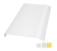 Awning Canopy Exterior, Window Awnings outdoor, 14" 17" Depth Clear Polycarbonate Cover, Front Door Canopy for outside patio Sun UV Rain Shelter(Matte,35x60cm)