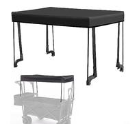 Awning Canopy For Garden Wagon Attachment Collapsible Utility Grocery Canvas Fabric Rolling Sun Shade Cover For Trolley Cart