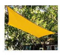 Awning Canopy Rectangle Sun Shade Sail Sunscreen Waterproof Sunshade Cover Net 2.5 X 3m UV Block Canopy Awning for Patio Outdoor Garden Backyard Party, Mango Yellow