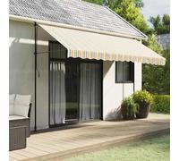 Awning Fabric Replacement 380x345 cm Multicolour Blue-Orange 100% Polyester PU.