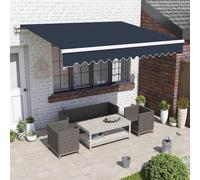 Awning Fabric Replacement Fabric, Patio Awning Fabric Replacement, Waterproof Oxford, with Valance Durable With Uv Protection, for Outdoor Deck Balcony Yard Shop,A,3.6x3m(12x10ft)