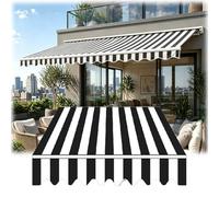 Awning Fabric Replacement for Patio, UV Resistant Waterproof Polyester Canopy, Sun Shade Canvas Cover for Deck and Garden, Frame Not Included