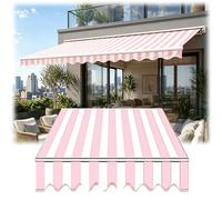 Awning Fabric Replacement for Patio, UV Resistant Waterproof Polyester Canopy, Sun Shade Canvas Cover for Deck and Garden, Frame Not Included