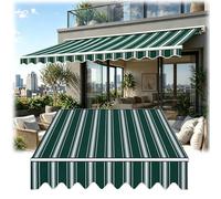 Awning Fabric Replacement for Patio, UV Resistant Waterproof Polyester Canopy, Sun Shade Canvas Cover for Deck and Garden, Frame Not Included