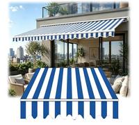 Awning Fabric Replacement for Patio, UV Resistant Waterproof Polyester Canopy, Sun Shade Canvas Cover for Deck and Garden, Frame Not Included