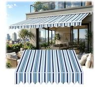 Awning Fabric Replacement for Patio, UV Resistant Waterproof Polyester Canopy, Sun Shade Canvas Cover for Deck and Garden, Frame Not Included