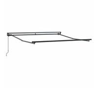 Awning Frame, Adjustable, Anthracite, 3 x 2.5 m, Powder-Coated Steel with Aluminium Accents, Articulated Arm Crank for Patio, Balcony, Garden