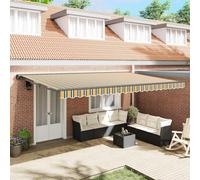 Awning Frame Green and Yellow 500 x 300 cm