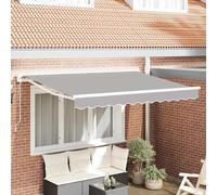 Awning Frame Light Grey 350 x 200 cm Polyester with PU coating