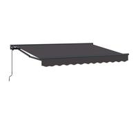 Awning Frame Polyester with PU coating Retractable Outdoor Shelter Use vidaXL