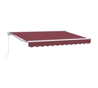 Awning Frame Polyester with PU coating Retractable Outdoor Shelter Use vidaXL