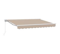 Awning Frame Polyester with PU coating Retractable Outdoor Shelter Use vidaXL