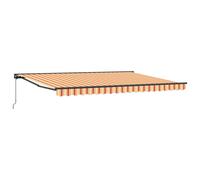 Awning Frame Polyester with PU coating Retractable Outdoor Shelter Use vidaXL