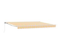 vidaXL Manual Retractable Awning Orange 5 x 3 m