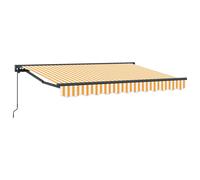 Awning Frame Polyester with PU coating Retractable Outdoor Shelter Use vidaXL