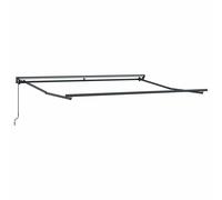Awning Frame Retractable Powder-coated Steel Garden Shade Canopy Sun vidaXL