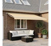 vidaXL Replacement Fabric for Awning Cream 5x3.5 m Outdoor Canopy Sunshade