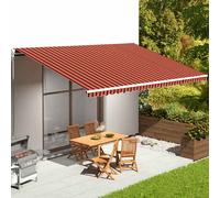 (orange and brown) vidaXL Awning Top Sunshade Canvas Sunflower Canopy Top Replacement Fabric