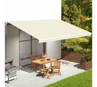 vidaXL Replacement Fabric for Awning Cream 5x3.5 m Outdoor Canopy Sunshade