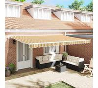 Awning Manual Multicolour 500 x 300 cm Polyester and Metal