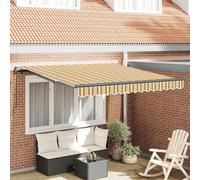 Manual Retractable Awning Outdoor Patio Awning Sunshade Garden Canopy vidaXL