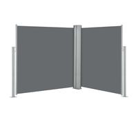 vidaXL Retractable Side Awning Anthracite 120x600cm Garden Sunshade Shelter