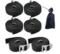 Awning Pull Strap, Fixed Awning Straps with Storage Bag - Camping Accessories Thickened Sunshade Fixing Rope for Tarps Luggage Trailer Travel Truck Boat Adventures Rainy Moving