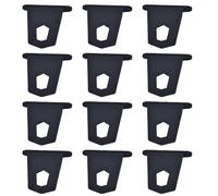 Awning Rail Hooks,RV Awning Hook for Van Motorhome RV Awning Hooks Lights Camping Hangers S Shaped Accessory Set Camping Tent Clamp Tarp Clips Buckle(12Pcs Black Clips)