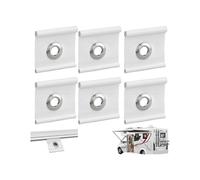 Awning Rail Piping Eyelets for 5-8mm Rails, Heavy-Duty Piping Strips with Metal Grommets for RVs, Tents, Camping