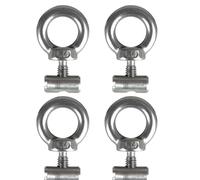 Awning Rail Stoppers - Stainless Steel End Fasteners, Sliding Track Rings, Lifting Eye Nut Hardware, Canopy Secure Hooks | Multipurpose RV Caravan Motorhome Campervan Outdoor Tent Accessory Kit