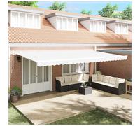 vidaXL Awning Replacement Fabric White 6 x 3.5 m Polyester
