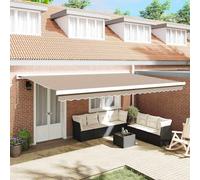 Awning Replacement Fabric Beige 5 x 3.5 m Polyester